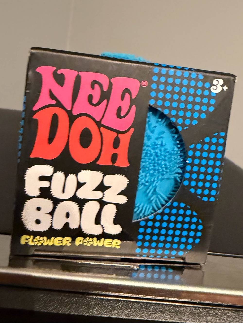 NeeDoh Blue Fuzz Ball - Flower Power